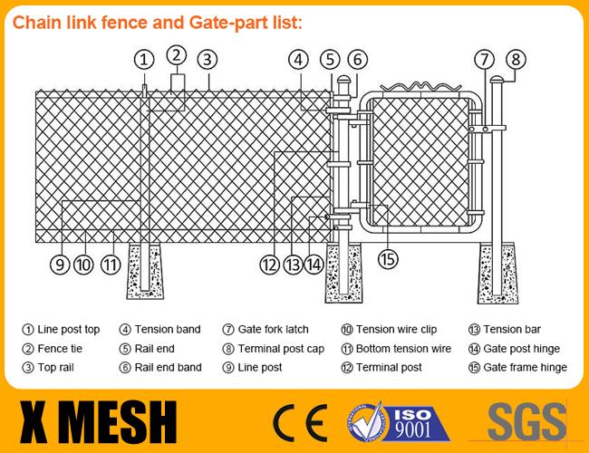 11 Gauge Chain Link Mesh Fencing