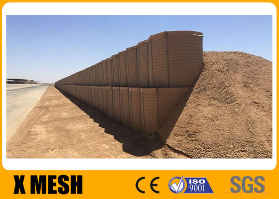 Hot Dipped Galvanized Hesco Defensive Barrier Bastion 4.0mm Wire Diameter