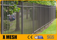 E Coat Security Metal Fencing ASTM F2408 Steel Picket Fence