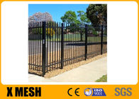 6 Point Welds Security Metal Fencing Black Aluminium Palisade Fence