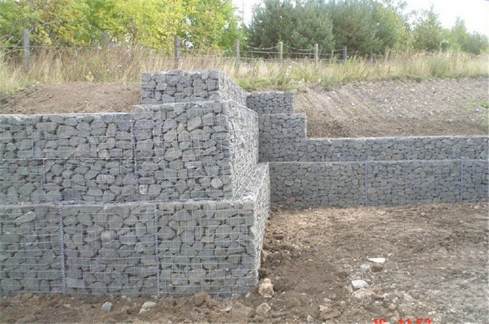 Hot Dipped Galvanized Welded Mesh Gabion For Retaining Wall Structures