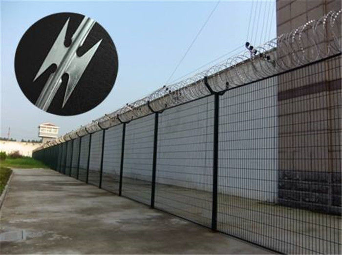 prison barbed wire fence
