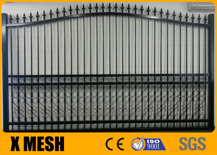 Aluminium Garden Metal Driveway Gates Rail 40x40mm Metal Security Fencing
