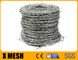 Galvanized Barbed Wire With Four Barb Type Reverse Twist High Tensile For Military Security