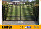 W 2400mm Security Metal Fencing Gate Powder Coated For School