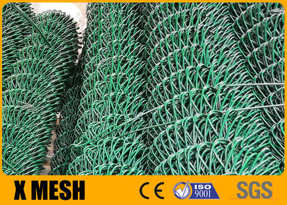 50 Foot Green Vinyl Chain Link Mesh Fencing ASTM F668