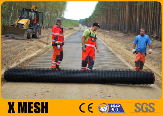 4x10m Black Plastic Mesh Netting Roll ASTM D7737 For Municipal Project
