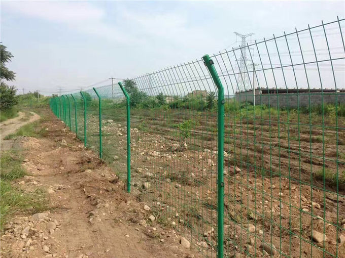 Environmentally Friendly Green Vinyl Coated Welded Wire Fencing For Slope Protection