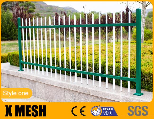 Bronze Color Commercial Steel Fencing ASTM F2408 96 Inches