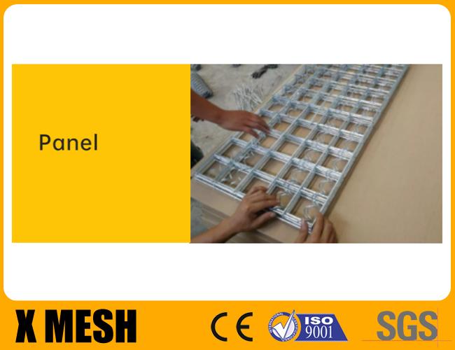 5mm Wire Gauge Welded Gabion Baskets Silver Galfan For Architectural