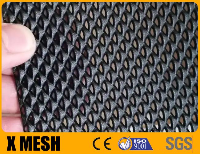 2400mm Length Perforated Metal Mesh Powder Coated Black Color For House
