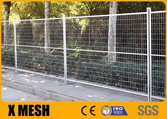 Canada Standard Mesh Temporary Fence Powder Coated 9.5ft X 6ft With Base