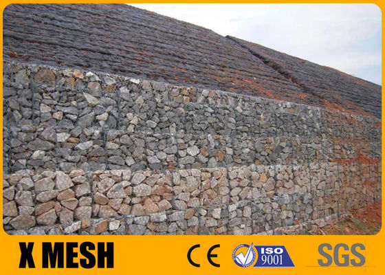 2x1x1m 80x100 Welded Wire Mesh Gabion Hot Dip Galvanized For Retaining Walls