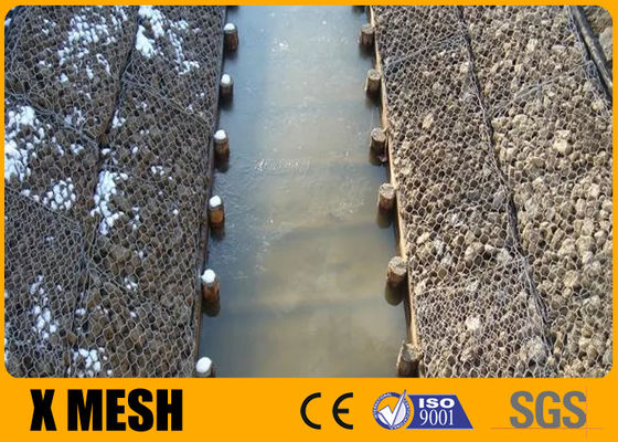 Hot Dipped Galvanized Hexagonal Gabion Mesh Woven Steel 8x10 Double Twisted