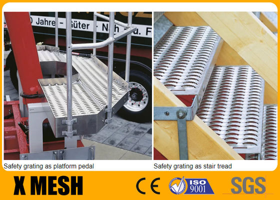 Hot Dipped Galvanized Perforated Metal Mesh Safety Grating Walkway Anti Rust