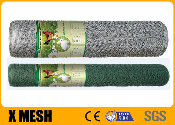 3/4&quot; X 3/4&quot; Hot  Galvanized Hexagonal Wire Netting For Agricultural Fields 30m