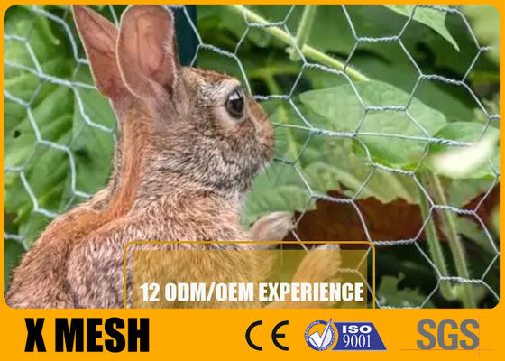 Rabbit Netting Metal Farm Fence 0.9m Height 1 Inch Hole Size Hot Galvanized