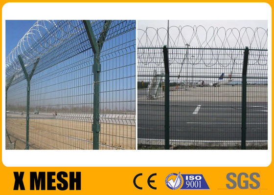 Airport Security Fence 2.5m High 3m Length Rust Resistance  Long Using Life