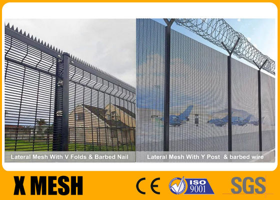 4mm Wire Metal Mesh Fencing 76.2x12.7mm Opening Powder Coated Mesh Fencing