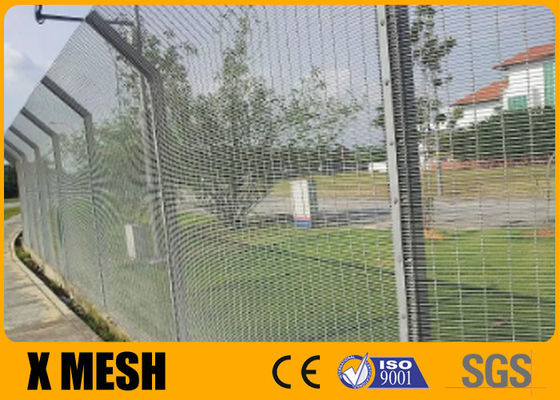 Prison Airport Metal 358 Anti Climb Mesh Fence High Security