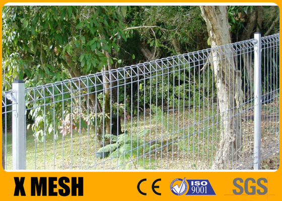 2.1m X 2.4m High Security Curved Metal Fence With Silver Color