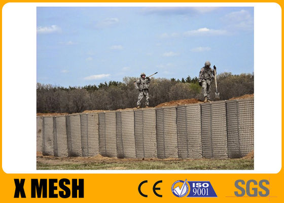 Military Use 4.0mm Defensive Barrier With Beige Geotextiles