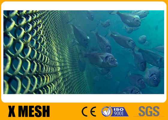 Copper Alloy Woven Wire Mesh Diamond Type For Fish Farming