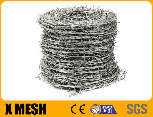 Galvanized Barbed Wire With Four Barb Type Reverse Twist High Tensile For itary Security