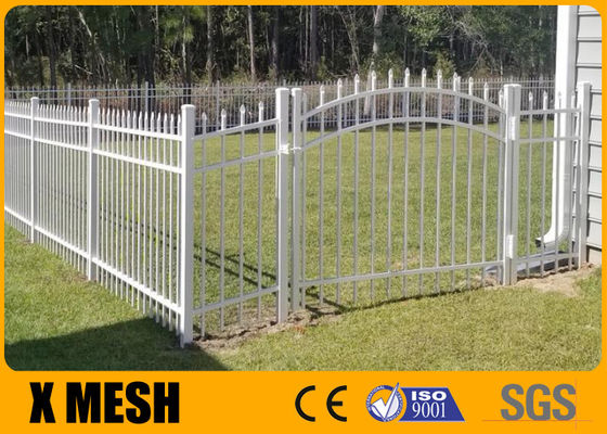 Post 80 x 80mm Squash Top Cross Rail 40 x 40mm 6 point welds Security Mesh Fence