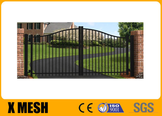 6063 T6 Security Metal Fencing Spacing 140mm Galvanised Steel Gate