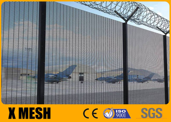 Galfan Steel Wire 8ga 358 Anti Climb Mesh For Airport Security