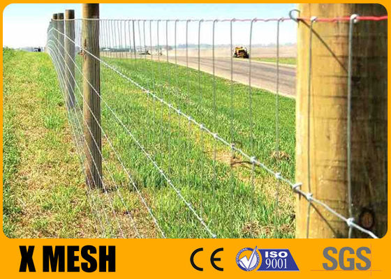 Hinge Joint Galvanized Field Fence With Wire Mesh 1.8m ASTM A121