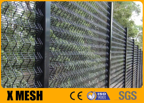 Eco Friendly Pvc Coated 358 Anti Climb Fence Green Color Commercial