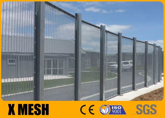 Wire Diameter 4.0mm No Climb Security Fence Height 2.5m Powder Coated Industrial