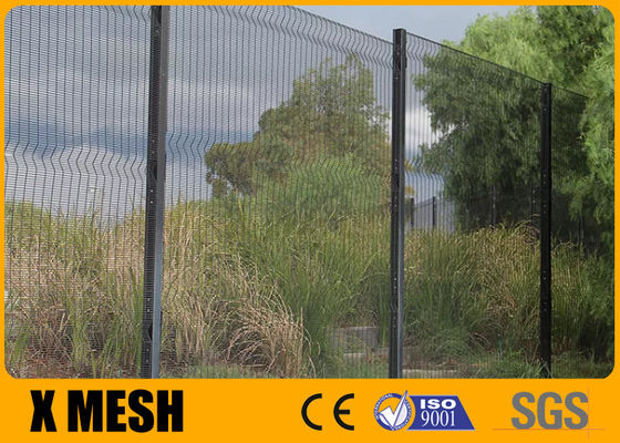 Hot Dip Galvanized Anti Climb Mesh Fence 6000mm Height For High Security Prison Field