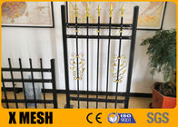 Spacing 3.75'' High Security Wrought Iron Ornamental Fences ODM