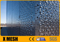 55% Open Aluminum Perforated Metal Mesh Sheet 1x2m For Building Wall