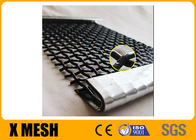 Wire Dia 10mm 65Mn Black Woven Wire Mesh Sheets Powder Coated