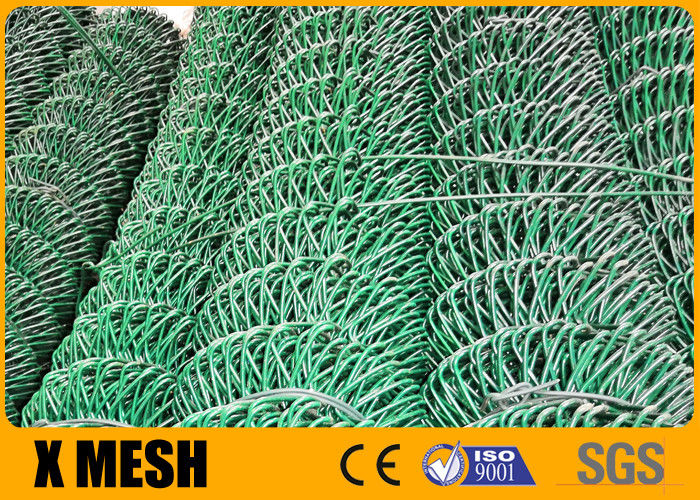 Roll Of Green Vinyl Coated Chain Link Fence ASTM F668