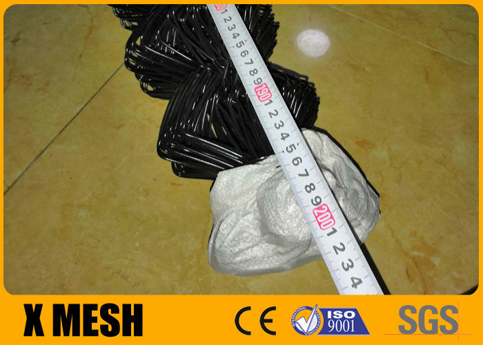 9 Gauge Black Vinyl Chain Link Mesh Fencing ISO9001 Low Maintenance