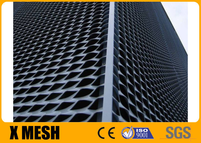 Thickness 2mm SS Expanded Metal Cladding PVC Coated Polishing