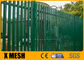 W Section 68mm Wrought Iron Fence Panels Green Pvc Coated For Chemical Plant