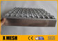Perforated HDG Galvanized Steel Grating Stair Tread With Securing Brackets