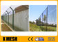 High Security 50mmx150mm Metal Mesh Fencing Black Color For Railway Fields