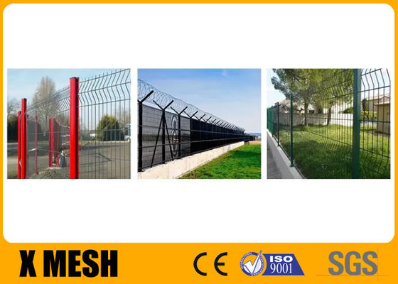 Highway Welded Security Metal Mesh Fencing Long Using Life   3m Height