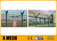 High Security 3D V Mesh Metal Mesh Fencing Green Powder Coated For Airport Fields