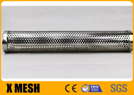 Customize 200mm Perforated Stainless Steel Cylinder With Round Hole