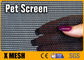 Black And Grey Pet Resistant Mesh Width 60 Inch 30% Pvc Material As Dog Window Screen