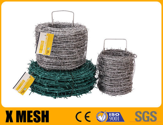 Double Strand 2.5mm Barbed Wire With Hot Dipped Galvanized Type For Farm Fields