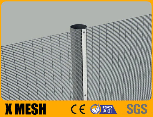 Green Powder Coated Clear View Fence Anti Climb 358 With 4mm Wire Diameter For Garden
